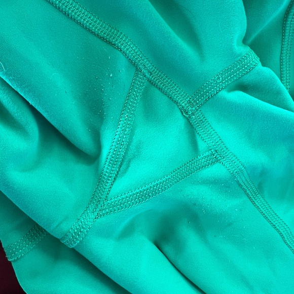 🧘♀️LULULEMON WUNDER TRAIN WITH POCKETS GREEN TEAL SIZE 8 CROPPED - Picture 3 of 4